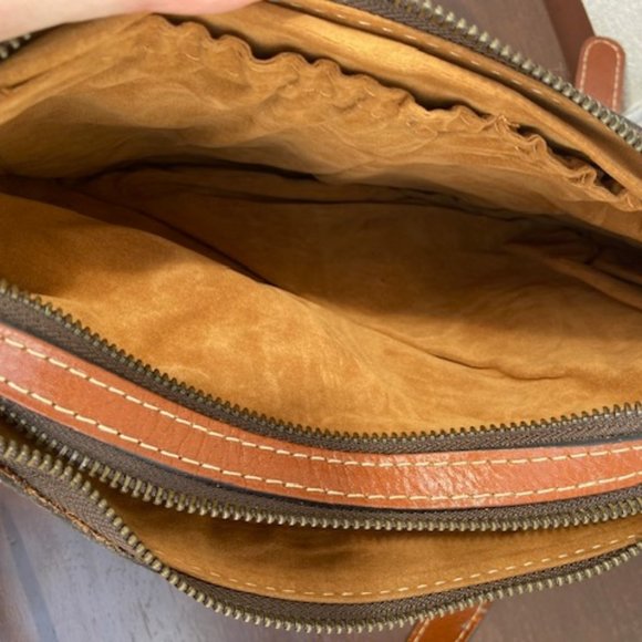 Patricia Nash Shoulder Bag, 12"x9.5", Brown - Picture 4 of 7